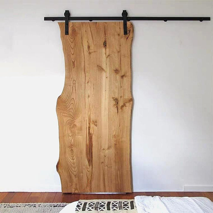 REID Modern Wood Slab Barn Door