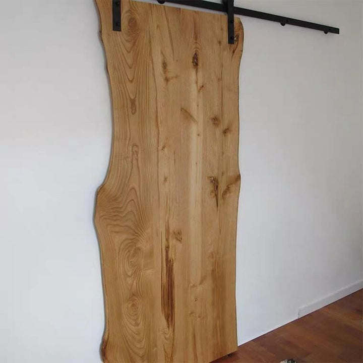 REID Modern Wood Slab Barn Door