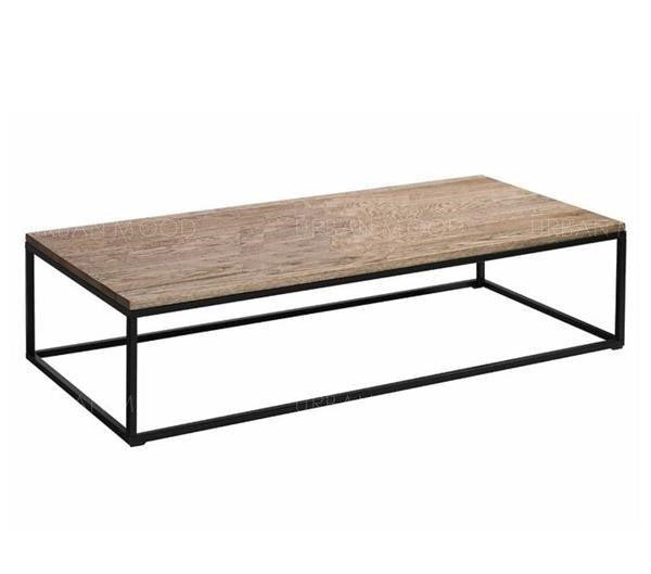 RINGO Modern Minimalist Raw Wood Coffee Table