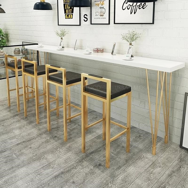 RUBRIK Gold High Bar Table / Stool