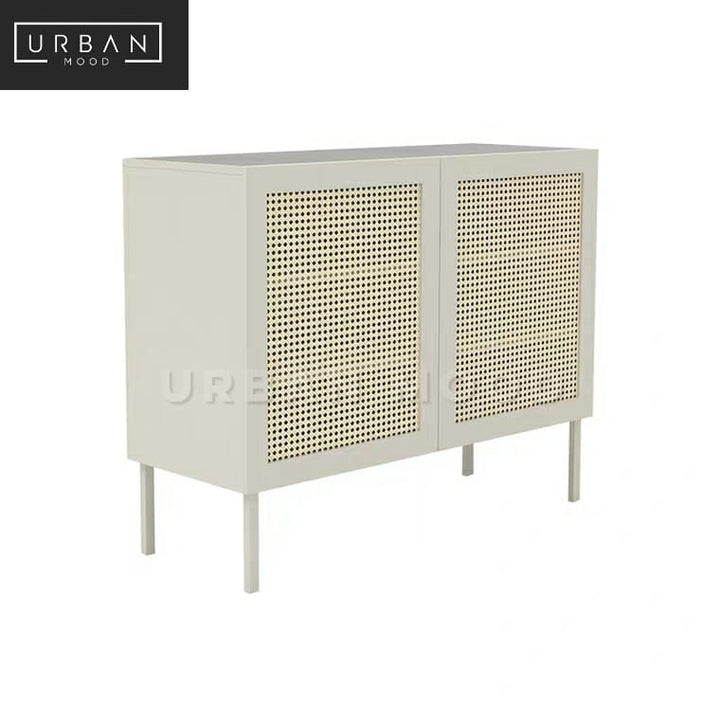 RUBEN Rustic Rattan Sideboard