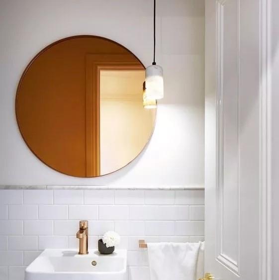 SALT Postmodern Tinted Round Mirror