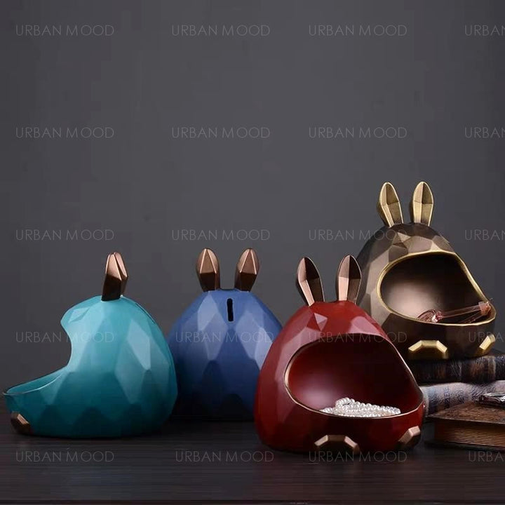 SATIN Rabbit Jewelry Holder