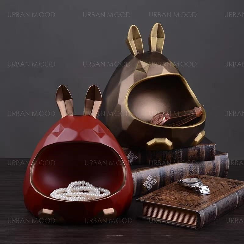 SATIN Rabbit Jewelry Holder