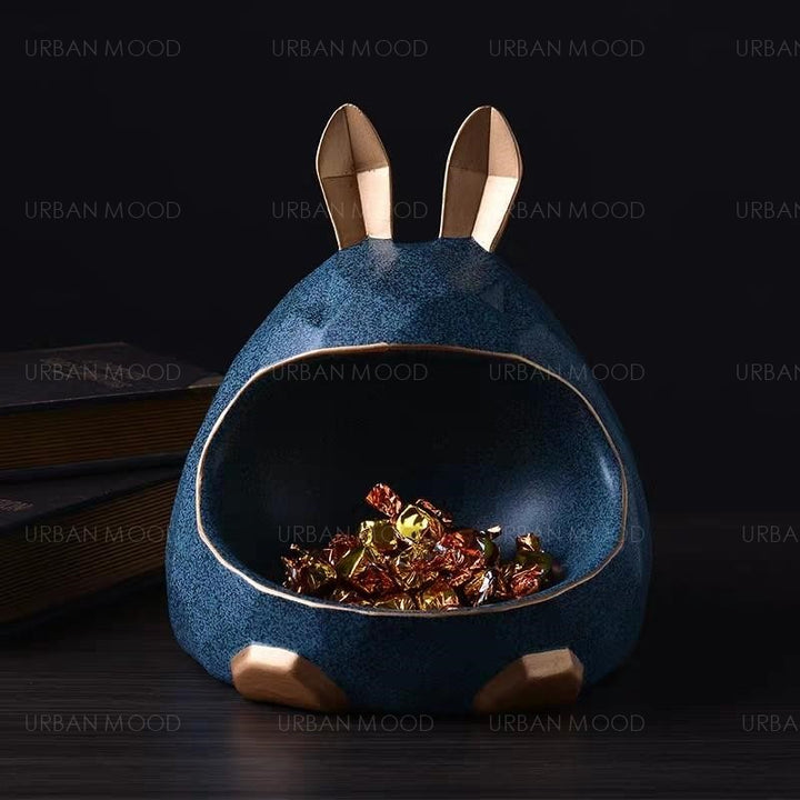 SATIN Rabbit Jewelry Holder