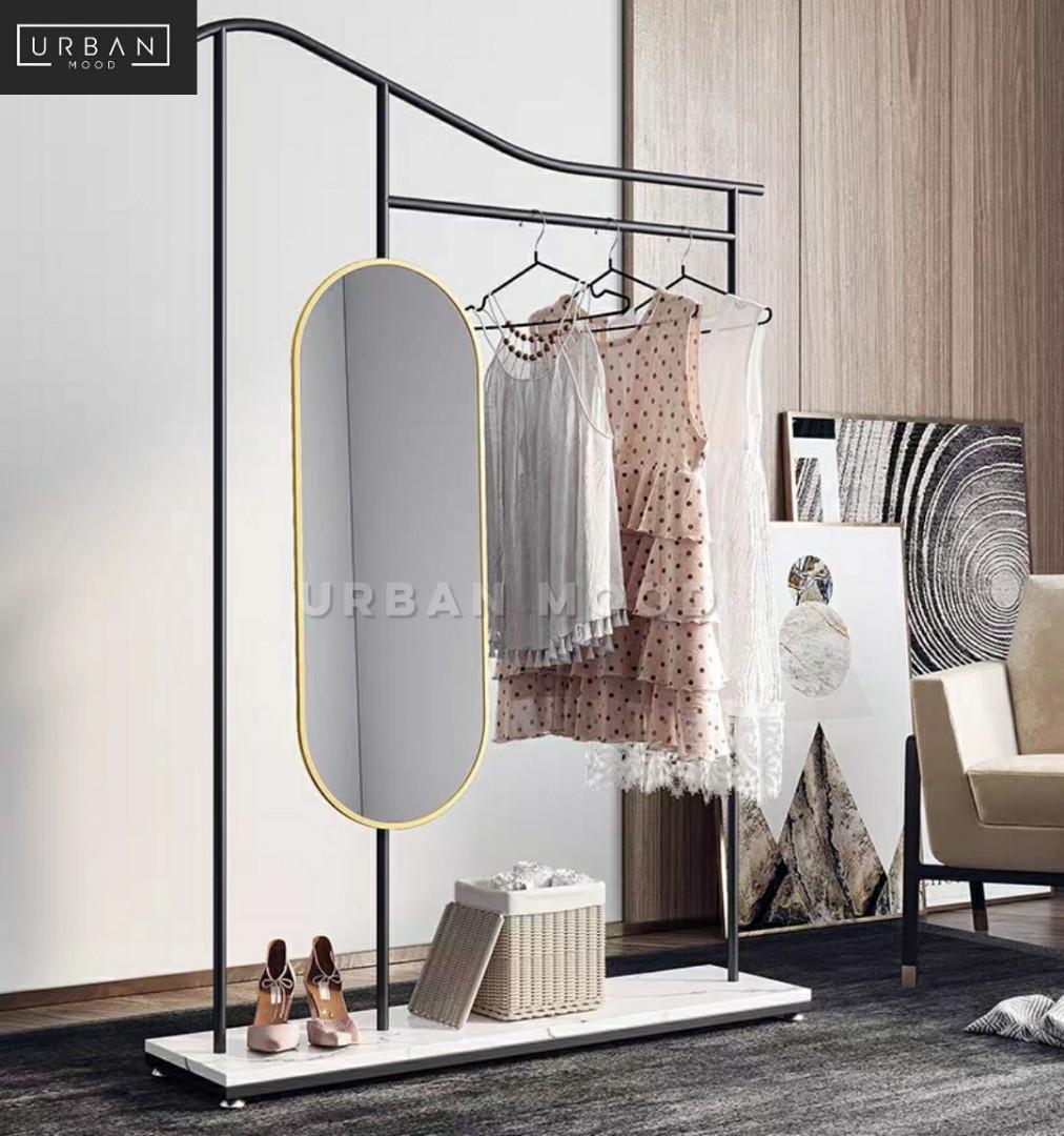 SNAZ Modern Mirror Clothes Stand