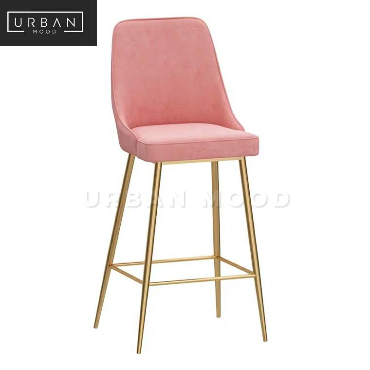 SOLENT Modern Velvet Bar Chair