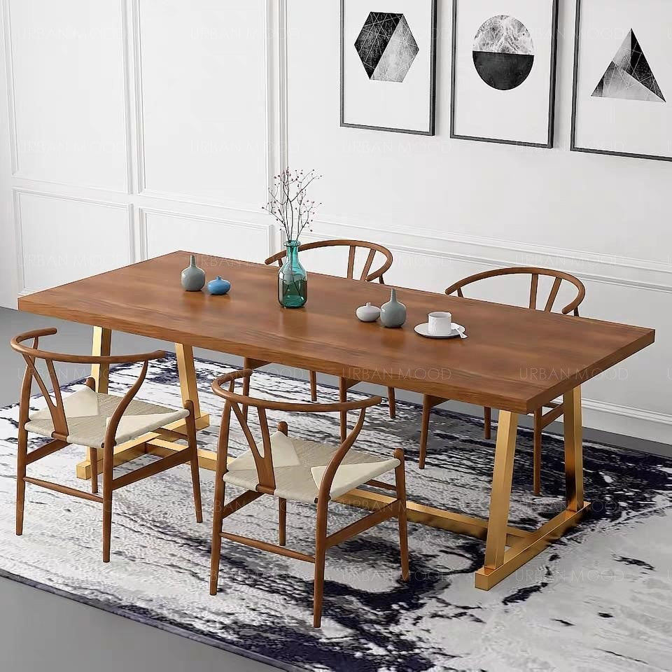 SPIETH Modern Solid Wood Dining Conference Table