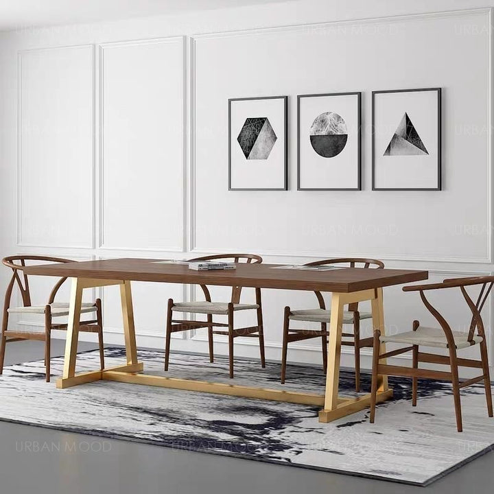 SPIETH Modern Solid Wood Dining Conference Table