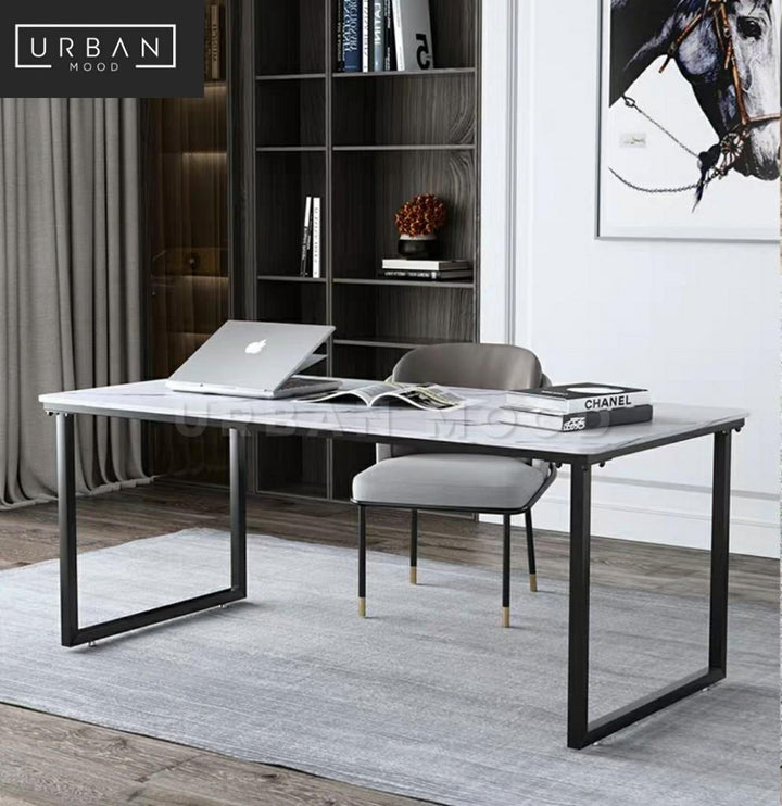 STAMMER Modern Marble Work Table