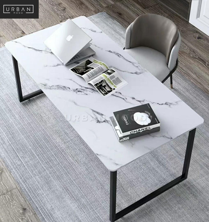 STAMMER Modern Marble Work Table