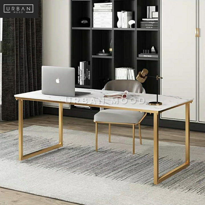 STAMMER Modern Marble Work Table