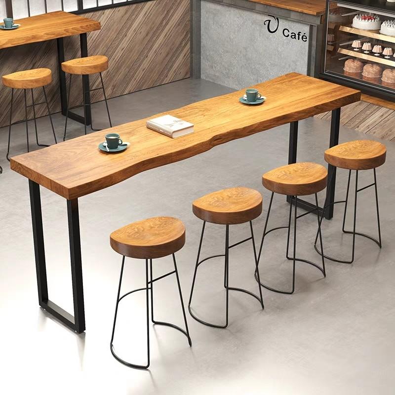 STARBUCKS Rustic Wooden Bar Table & Stool