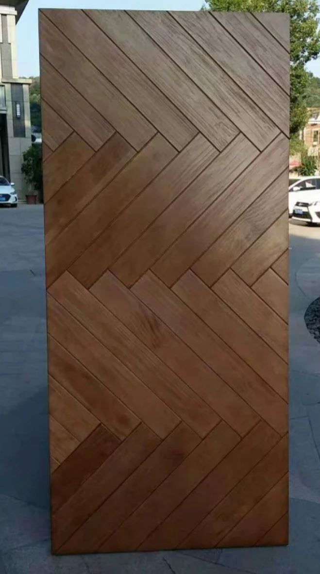 SADIE Modern Industrial Solid Wood Sliding Door
