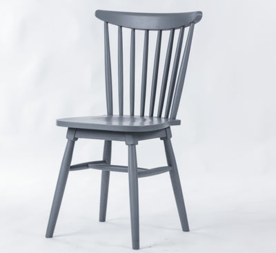 SAGE Solid Wood Tall Back Rustic Chair