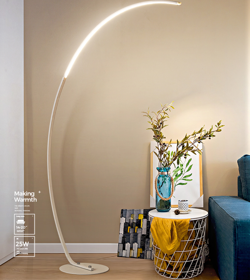 Half moon online floor lamp