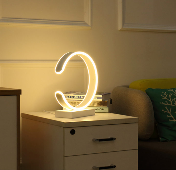 LADA Half Moon LED Monochrome Table Lamp