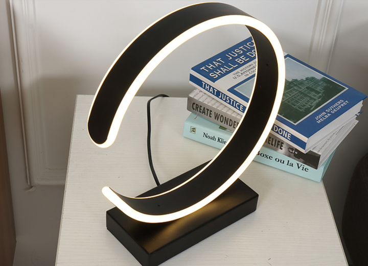 LADA Half Moon LED Monochrome Table Lamp