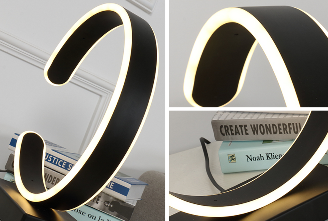 LADA Half Moon LED Monochrome Table Lamp
