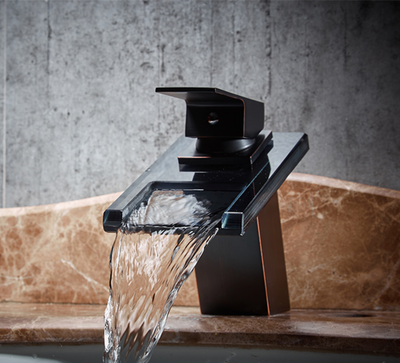 Modern Black Waterfall Faucet Tap