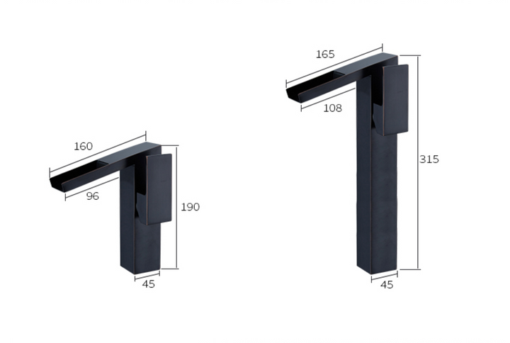 Modern Black Faucet Tap