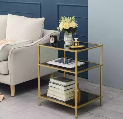 AVIANA Classic Tempered Glass Side Table