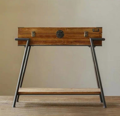 JACQUES Rustic Reclaimed Wood Hallway Console