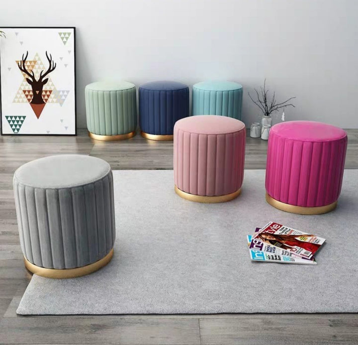 TULIP Modern Velvet Vanity Stool