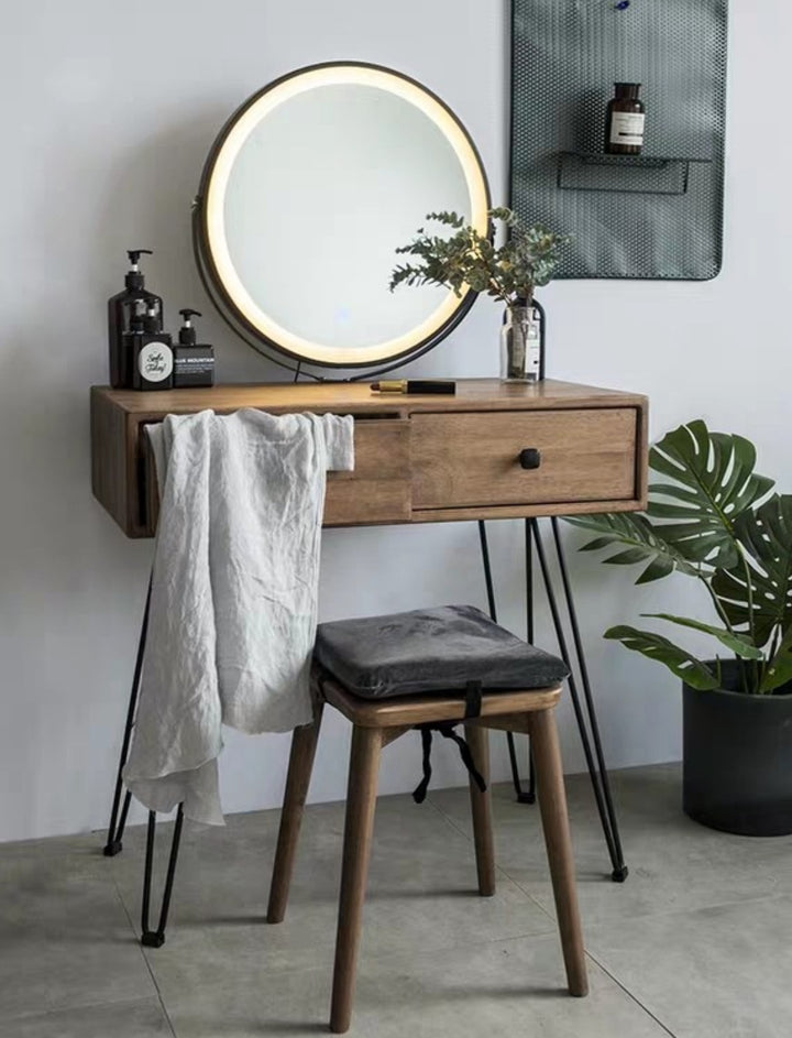 HUNTER Vintage Solid Wood Vanity Table Set