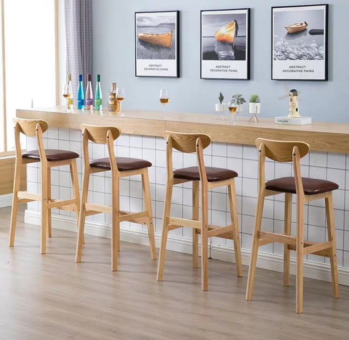 BEVY Vintage Solid Wood Bar Table & Stools