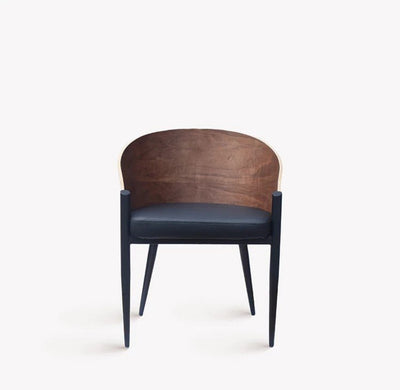 COLBY Postmodern Walnut Dining Chair