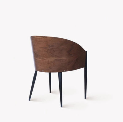 COLBY Postmodern Walnut Dining Chair