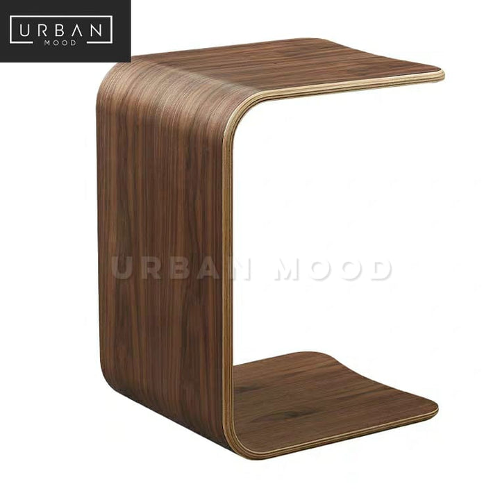 SENATE Minimalist Walnut Side Table