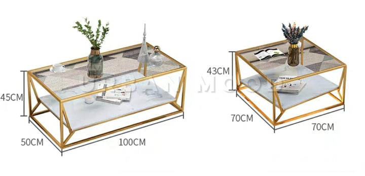 SPIRIT Modern LED Glass Coffee Table