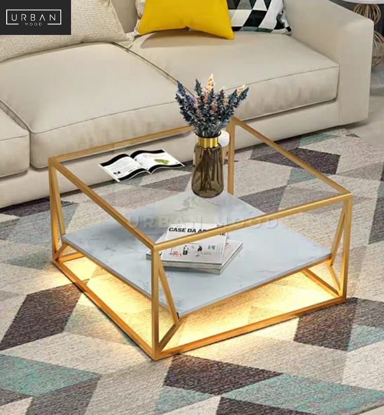 SPIRIT Modern LED Glass Coffee Table