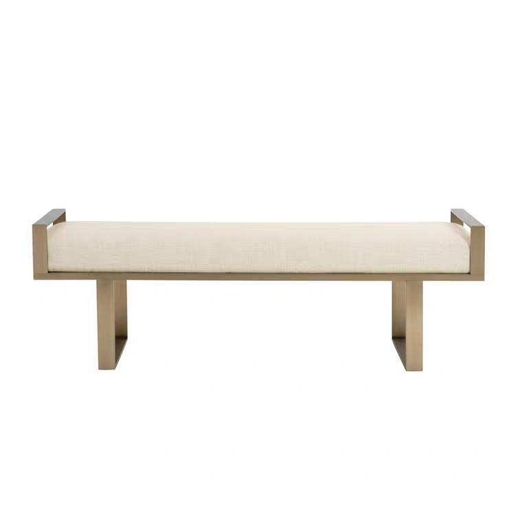 TITUS Classic Brass Ottoman Bench