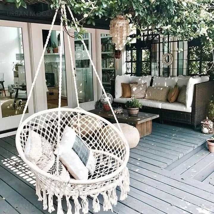 TRISHA Hanging Wicker Swing Chair