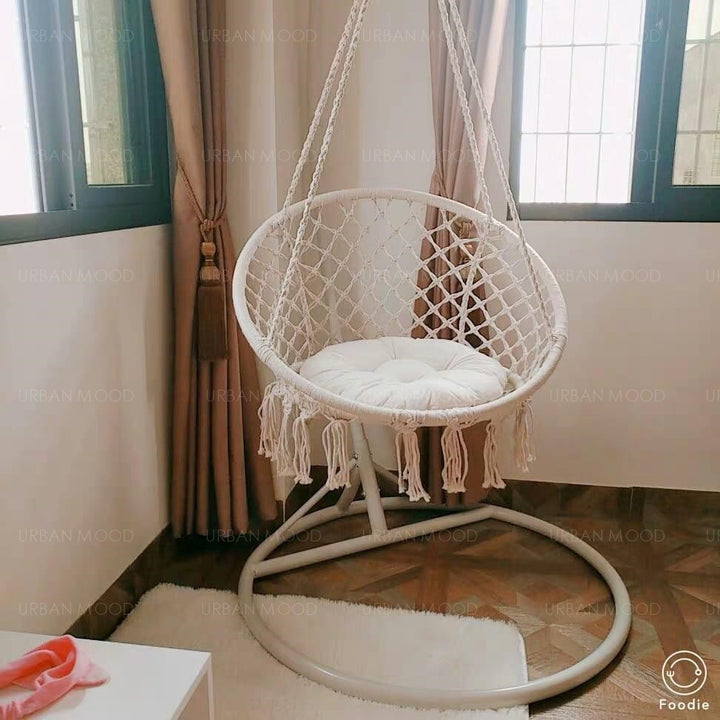 TRISHA Hanging Wicker Swing Chair