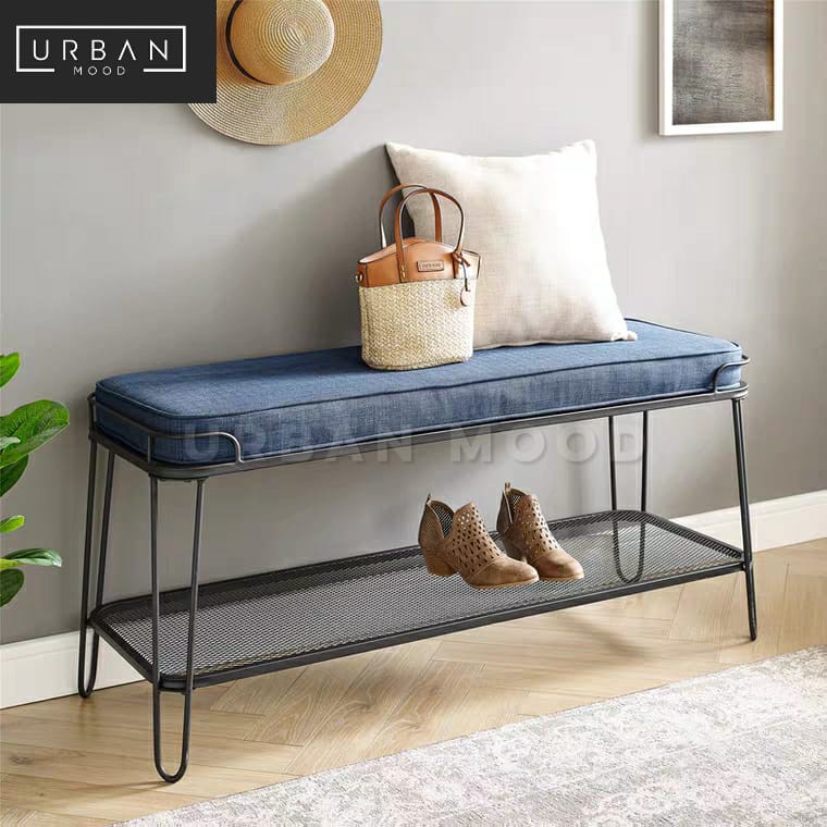 TYRON Industrial Shoe Rack Bench