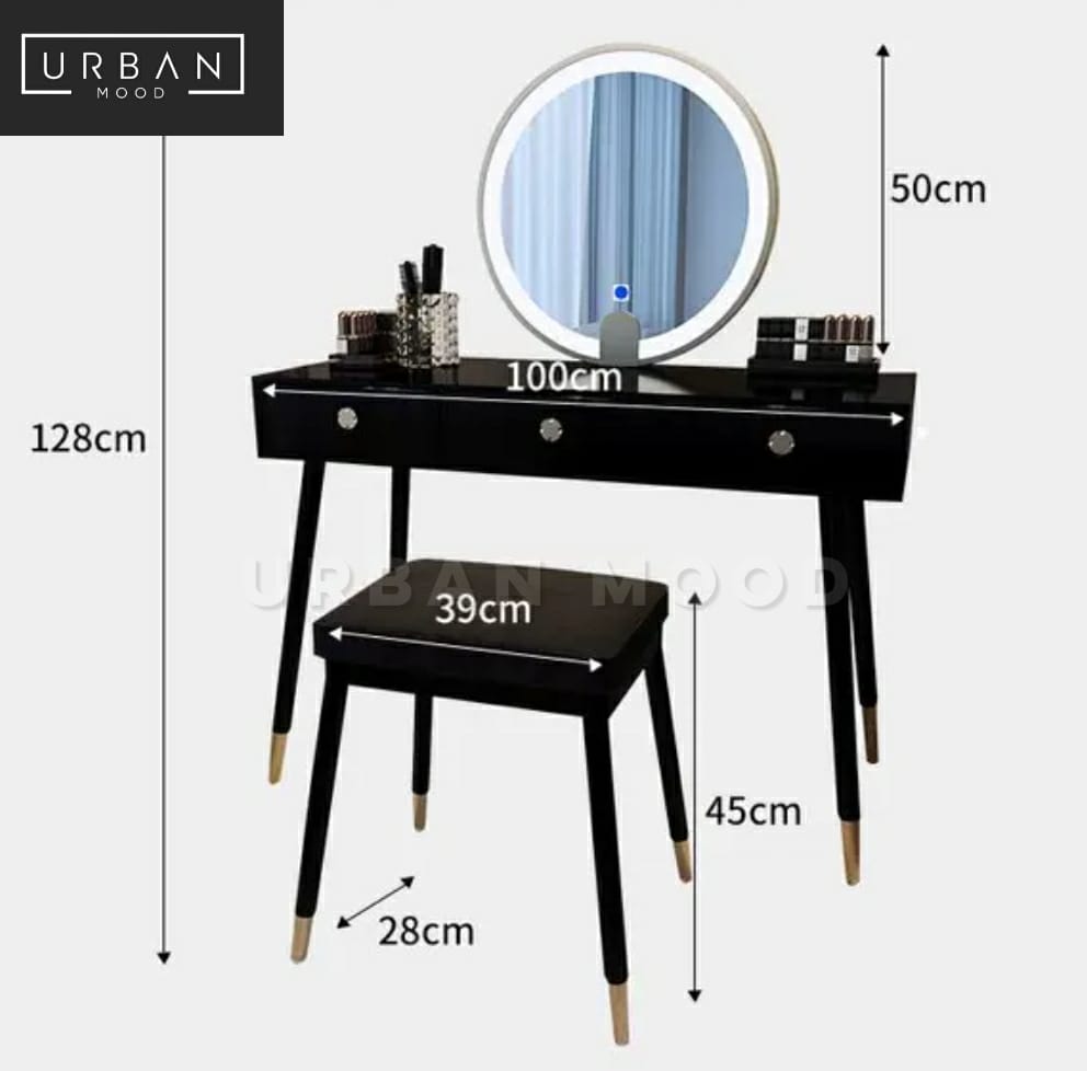 TATLER Modern LED Vanity Table Set