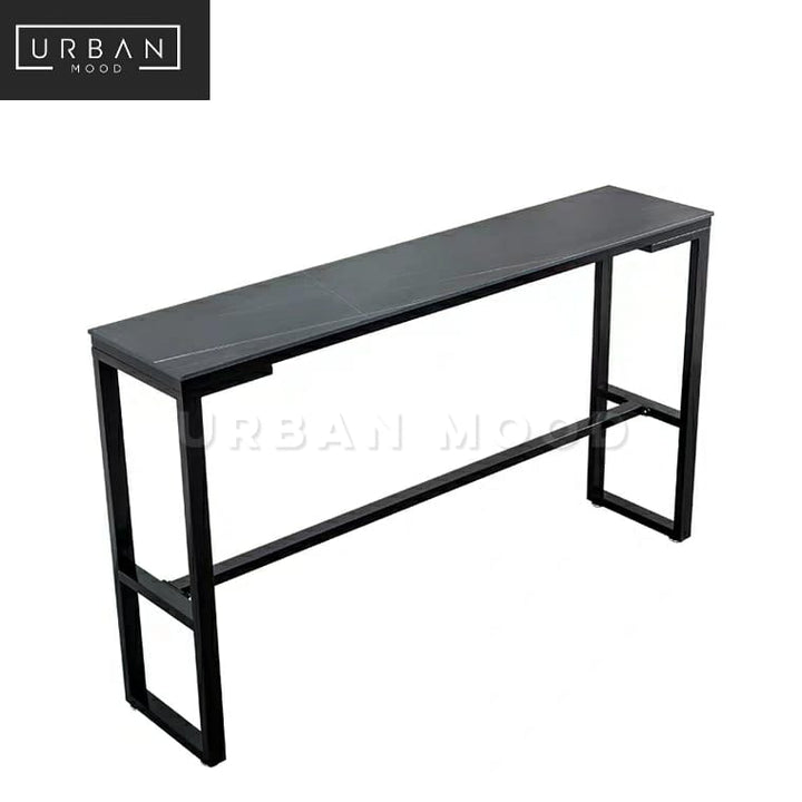 THASSOS Modern Marble Slate Bar Table