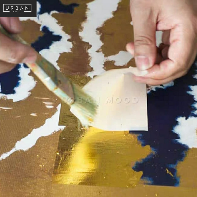 TOLEDO Gold Shimmer Canvas Wall Art