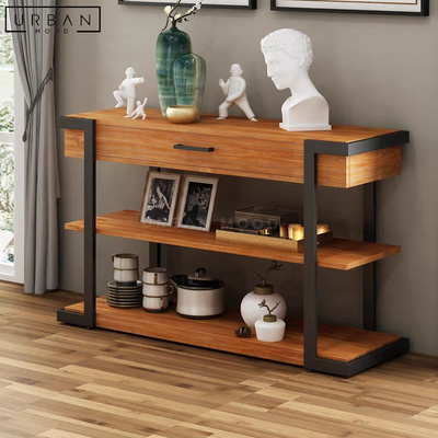 TOMAS Rustic Solid Wood Console Table