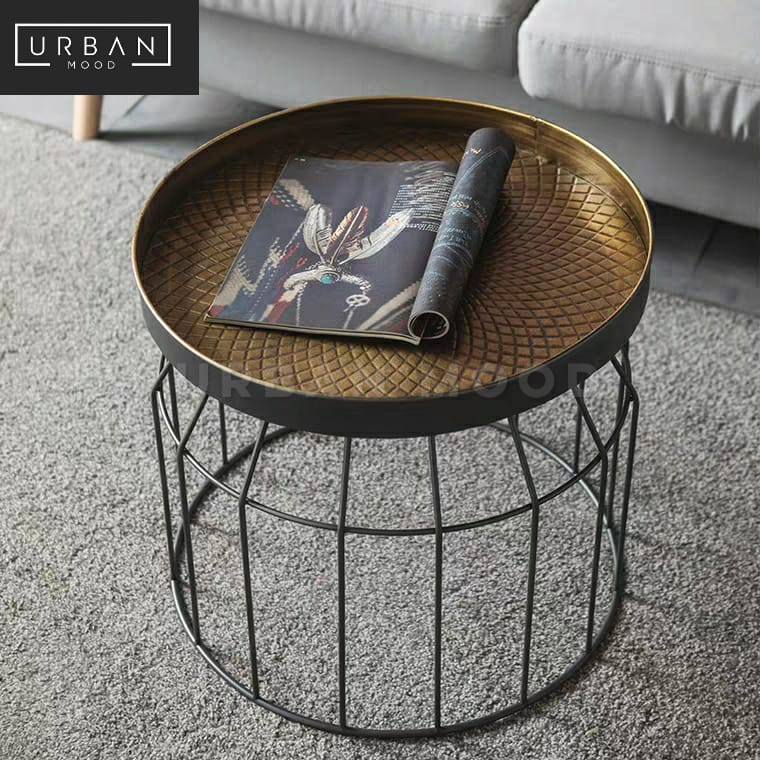 TONE Modern Industrial Metal Side Table