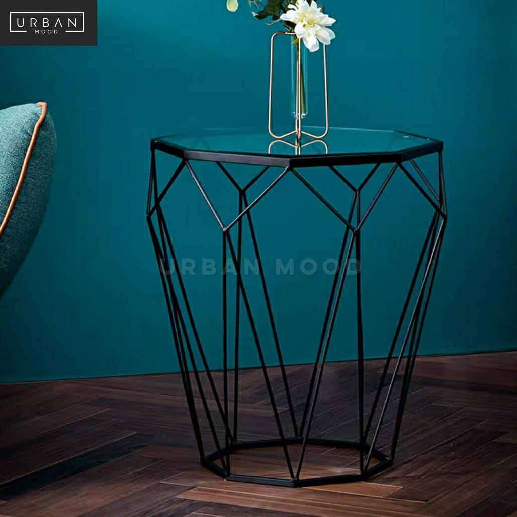 TOPAZ Modern Wireframe Side Table