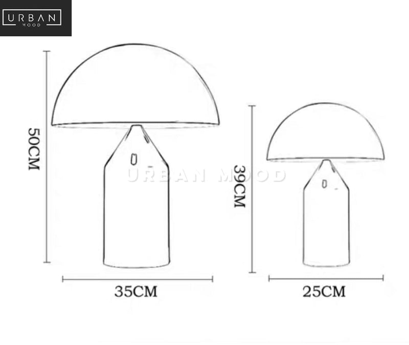 TREBLE Modern Half Dome Table Lamp