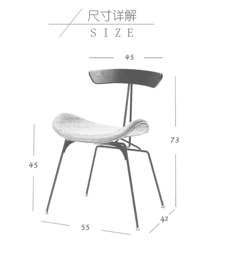 TRINI Designer Leather Dining Chair