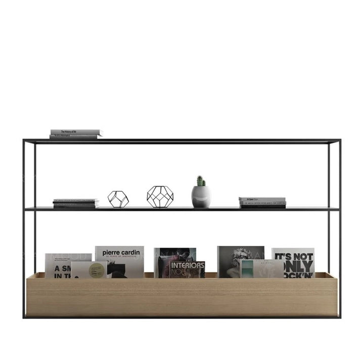 TYRELL Modern Industrial Wooden Display Stand