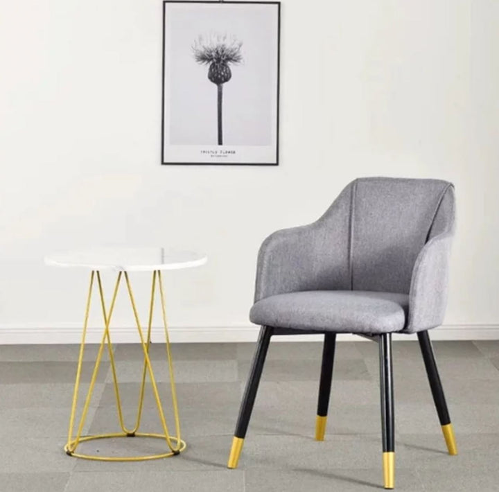 VELL Duo Tone Fabric Dining Chair