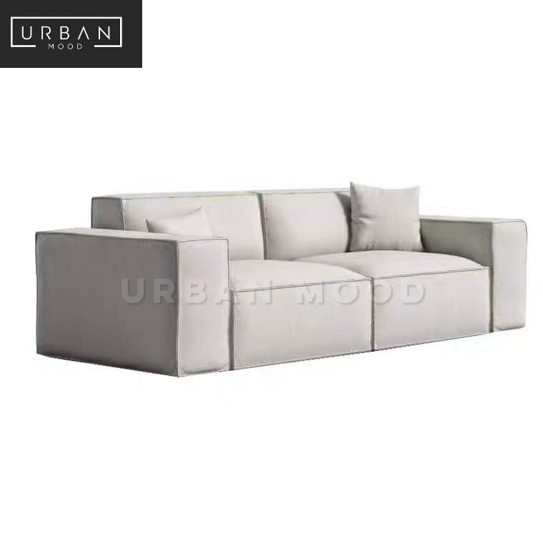 VOGEL Minimalist Leathaire Sofa